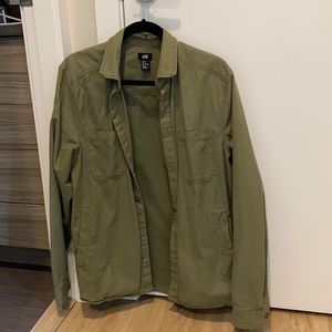 Lightweight men’s army green H&M jacket